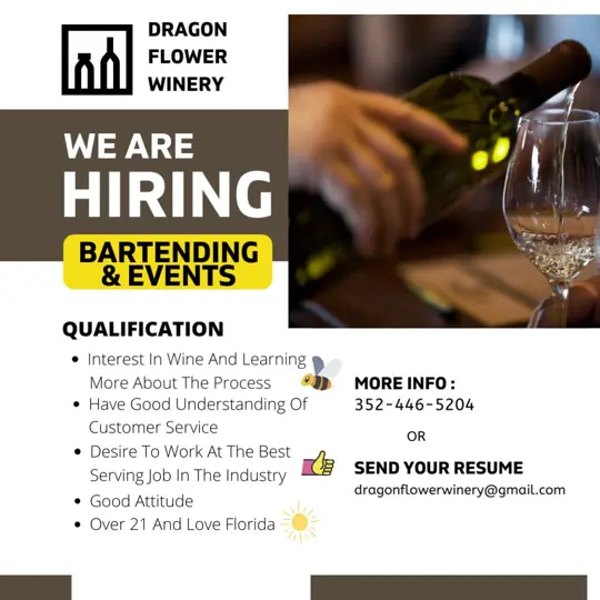 Dragon Flower Winery in Summerfield showing visit, atmosphere, video by Dragon Flower Winery on Facebook
