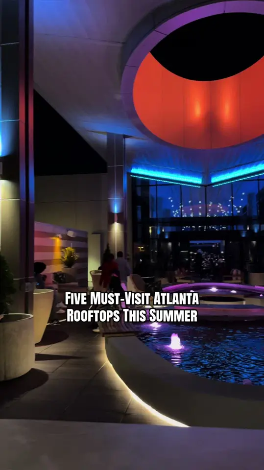 Drawbar in Atlanta showing rooftop, atmosphere, video by arwins.appetite on TikTok