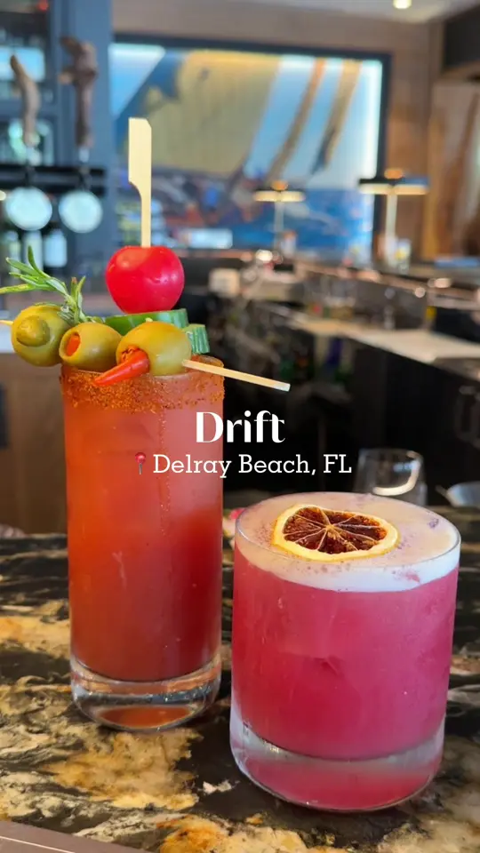 DRIFT in Boca Raton showing venue, oceanview, video by thefoodpaige_ on TikTok