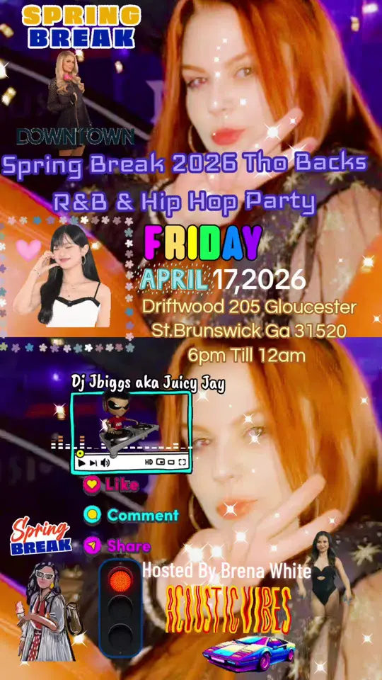 Driftwood Wine & Cocktails in Brunswick showing dj, spring break party, video by blackmaskjbiggs on TikTok