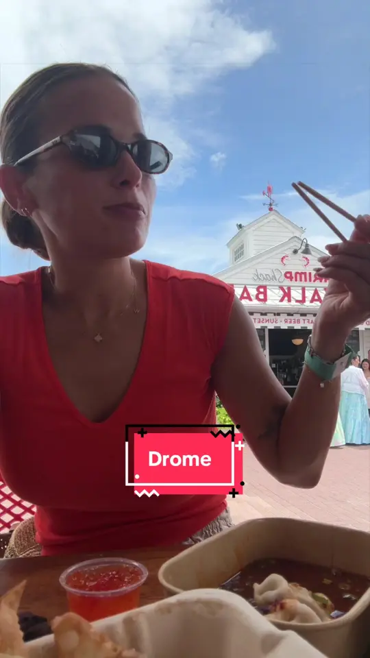 'Drome in Santa Rosa Beach showing lunch, dumplings, video by maggieeatsss on TikTok