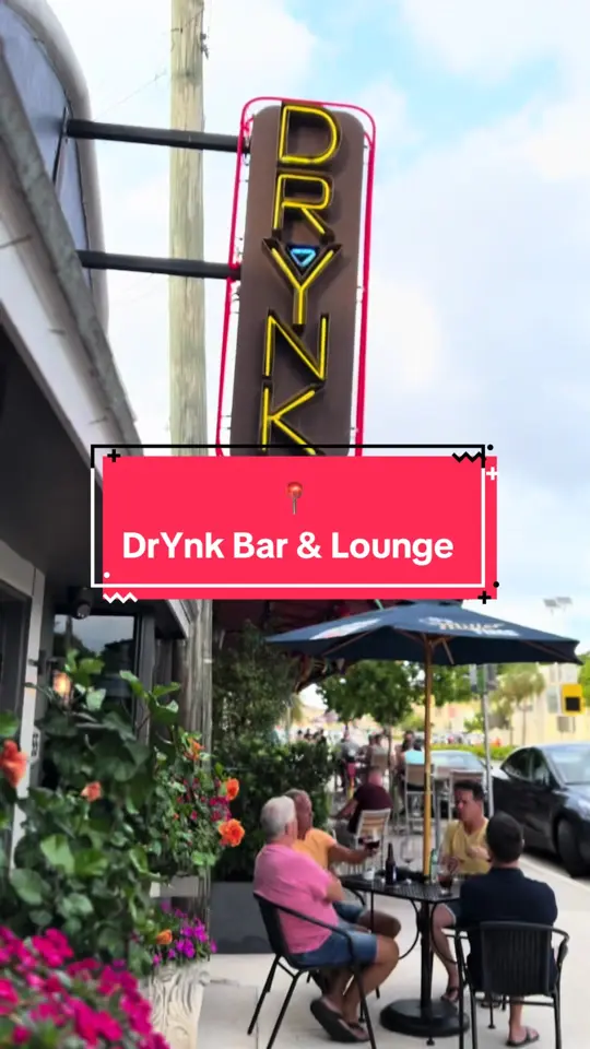 Drynk Bar Lounge Fort Lauderdale in Florida showing cocktail, craft cocktail, lounge atmosphere, visit, video by joreytessier on TikTok