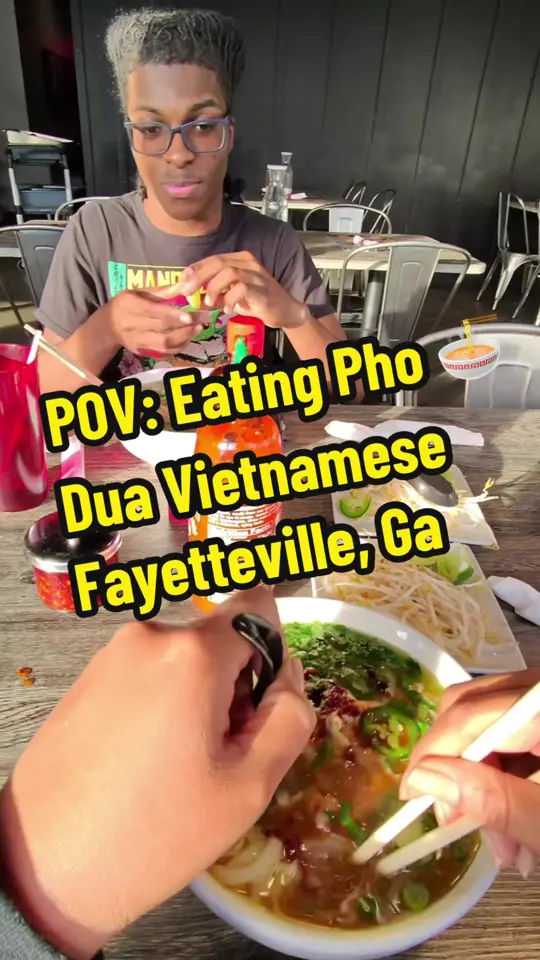 DUA Vietnamese Restaurant in Fayetteville showing review, visit, video by tymxxk on TikTok
