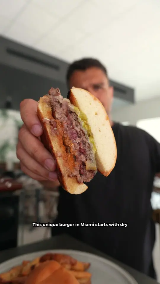 Edan Bistro in North Miami showing food, txuleta basque burger, video by josiaheats on TikTok