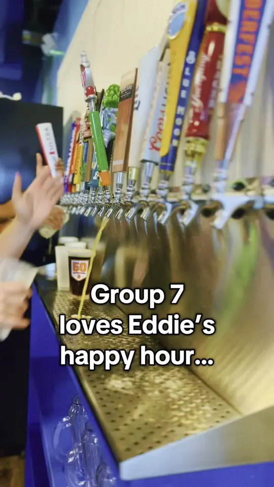 Eddie's Bar & Grill in Dunedin showing visit, drinks, video by eddiesbargrillfl on TikTok