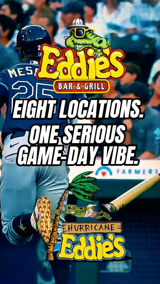 Eddie's Bar & Grill in Dunedin showing sports, game day, video by Eddie's Bar & Grill on Facebook