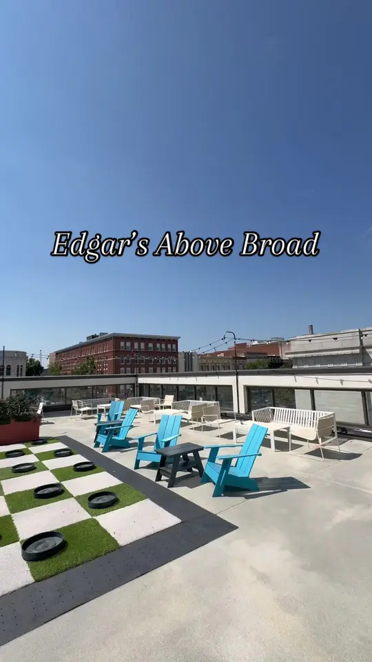 Edgar's Above Broad in Augusta showing brunch, rooftop patio, outdoor seating, video by mollylovesyou93 on TikTok