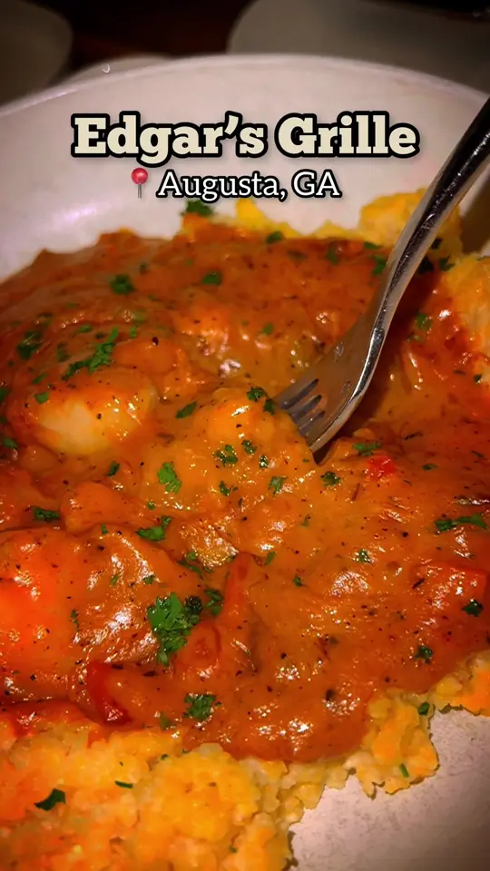 Edgar's Grille in Augusta showing visit, local dining, video by thisisaugusta on TikTok