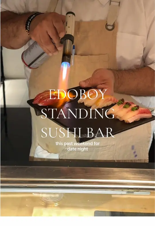 Edoboy in Orlando showing omakase experience, review, video by knownasnona on TikTok