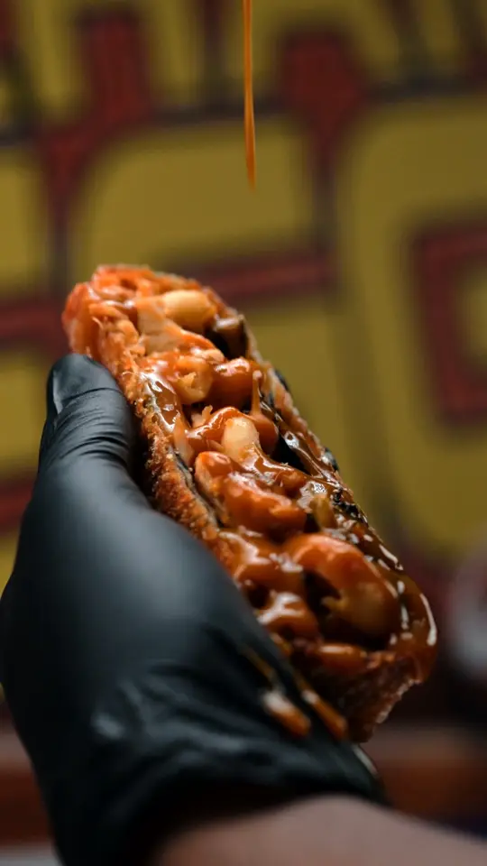 Egg Roll King in Savannah showing food, soul food eggroll, video by Eggroll Truck on Facebook