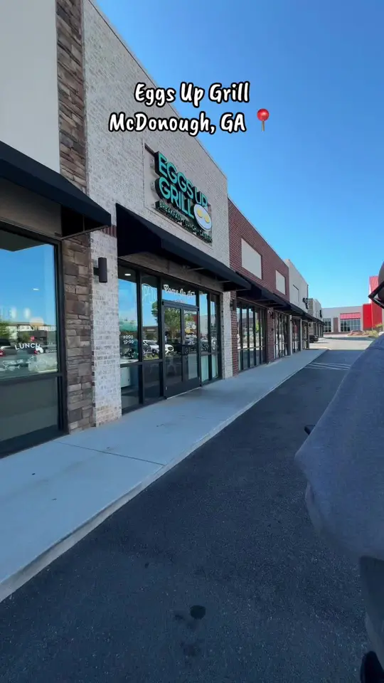 Eggs Up Grill in McDonough showing visit, breakfast, video by amyyyaa._ on TikTok