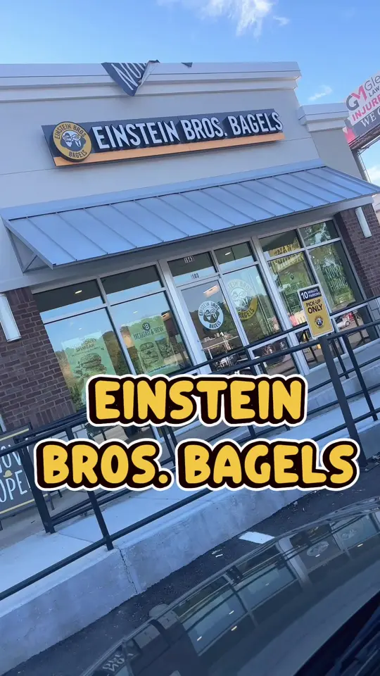Einstein Bros. Bagels on TikTok, video by okshecutee