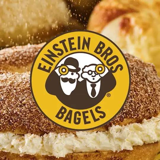 Einstein Bros. Bagels in Melbourne showing food, bagels, video by Einstein Bros. Bagels on Facebook