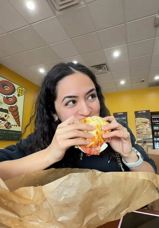 Einstein Bros. Bagels on TikTok, video by melisssaaxm