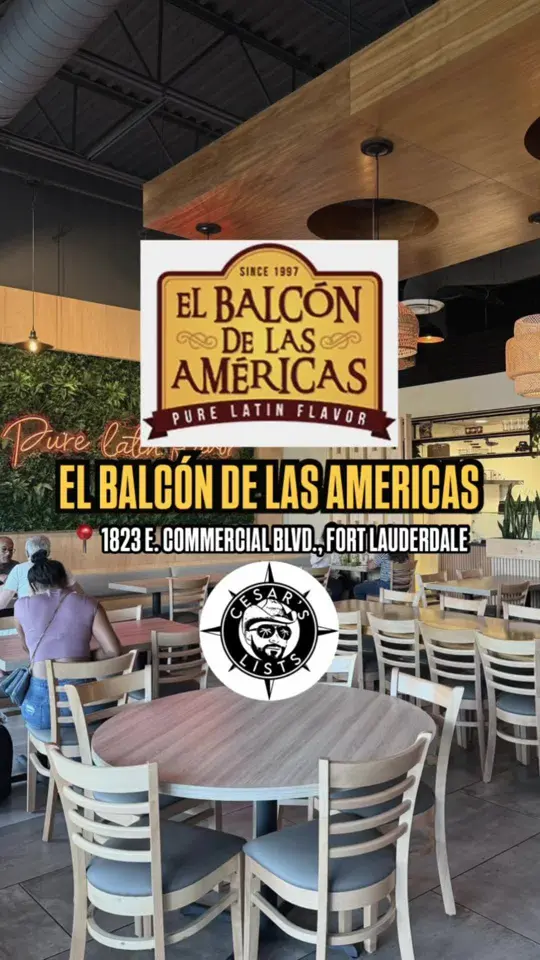 El Balcon De Las Americas in Fort Lauderdale showing restaurant visit, traditional colombian dishes, video by cesarslists on TikTok