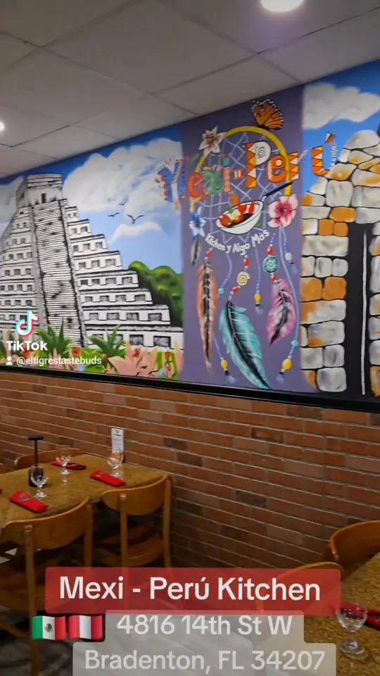 el bar de mexiperu Kitchen in Bradenton showing restaurant, mexiperu food, video by El Tigre's Taste Buds on Facebook