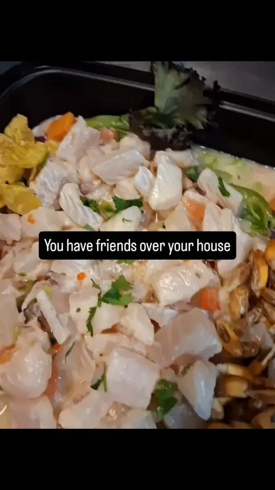 El Buzo Peruvian Cuisine in Cocoa Beach showing ceviche, fresh food, video by Fernando Ferreyra on Facebook