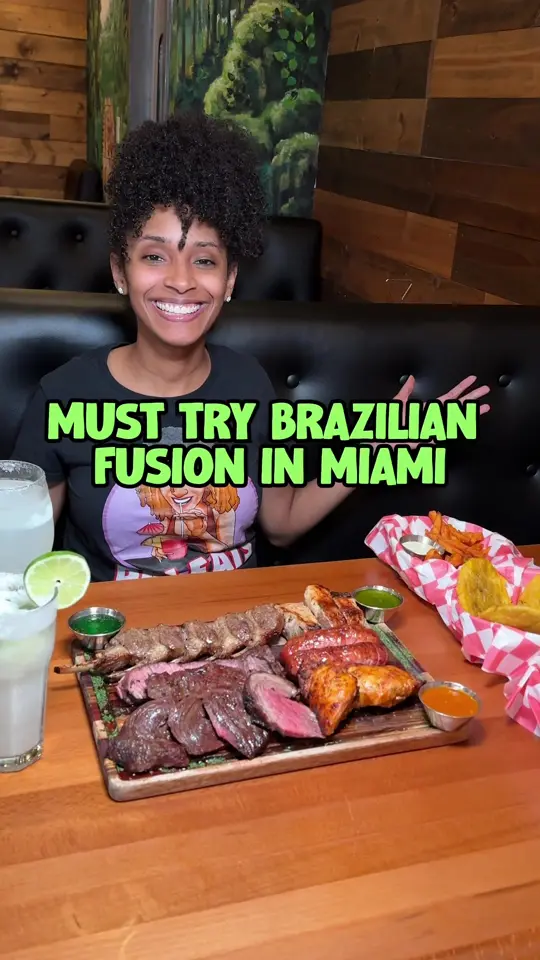 El Churrascaso Grill - Miami Lakes in Miami Lakes showing food, croquetas, potato salad, seafood bisque, mixed grill, mint lemonade, coconut lemonade, chocolate dream cake, brazilian cheese bread, video by brieatsmiami on TikTok