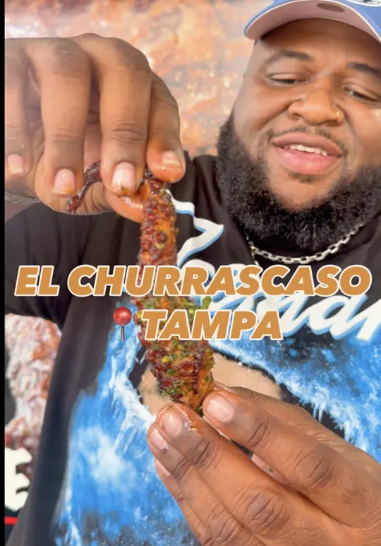 El Churrascaso Grill Tampa in Tampa showing review, visit, brazilian-style churrasco, grilled meats, flavorful sides, generous portions, video by realbrandonsocial on TikTok