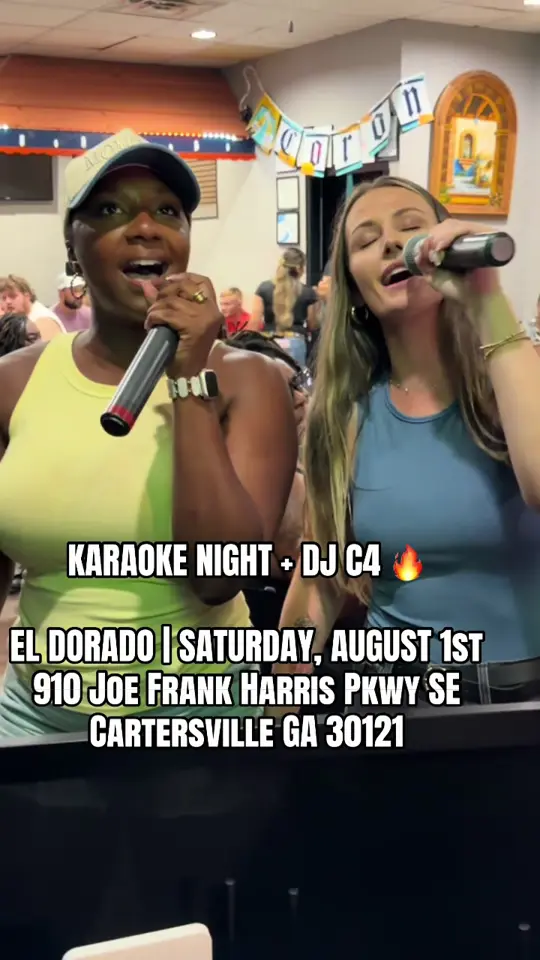 El Dorado Salvadorian and Mexican Restaurant in Cartersville showing karaoke, dj, drinks, food, video by djc4boom on TikTok