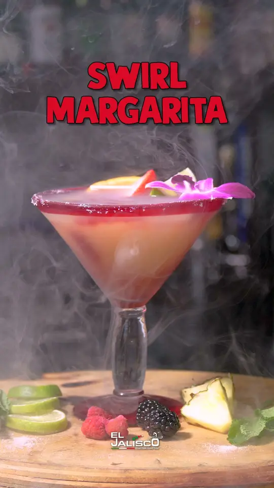 El Jalisco Englewood Mexican Restaurant Englewood in Florida showing cocktail, swirl margarita, video by El Jalisco Blountstown Mexican Restauran on Facebook