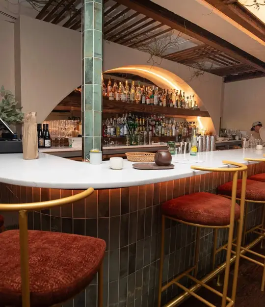 El Ponce in Atlanta showing café, cocktail bar, espresso, matcha, hojicha, pour-over, video by atlantacoffeeshops on TikTok