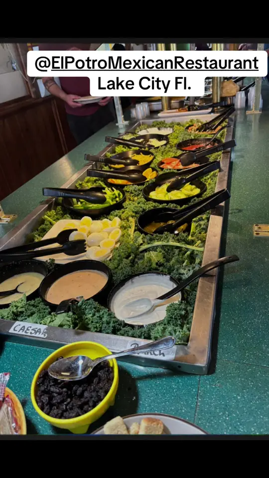 El Potro Mexican Restaurant in Orlando showing buffet, mexican food, video by el.potro.mexican6 on TikTok