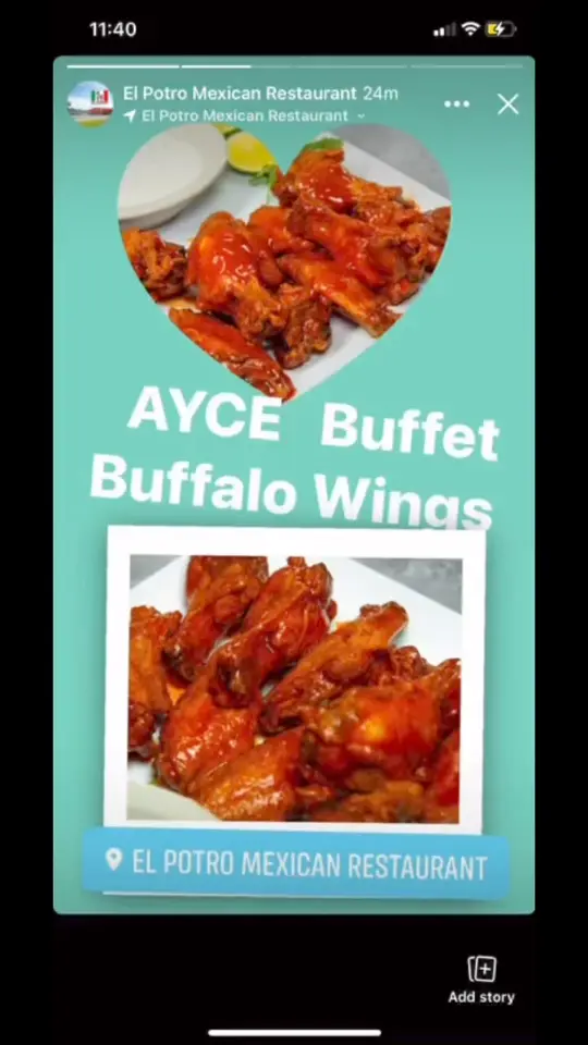 El Potro Mexican Restaurant in Rincon showing lunch buffet, video by El Potro Mexican Restaurant on Facebook