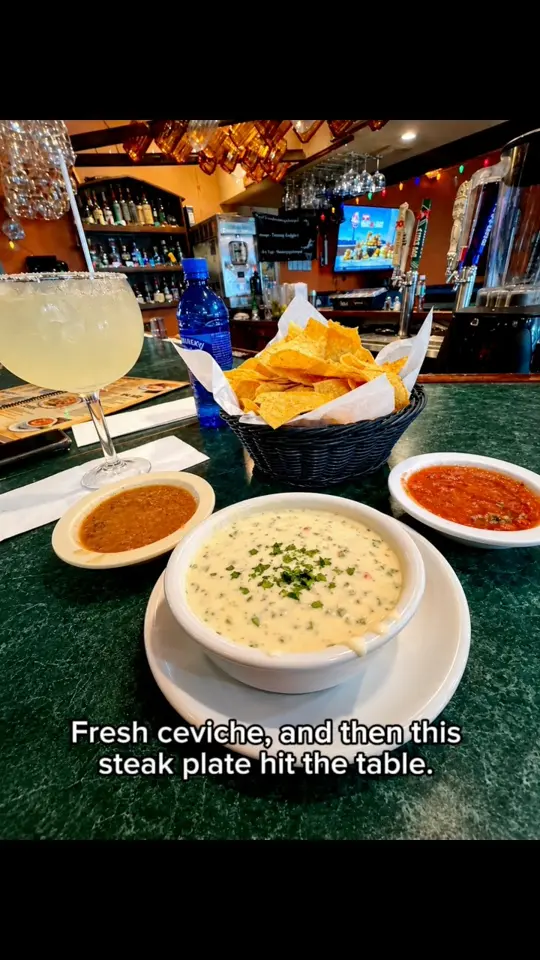El Ranchero Mexican Grill & Bar - Loganville in Loganville showing review, visit, margaritas, hot cheese dip, fresh ceviche, steak plate, video by Mark Marable on Facebook