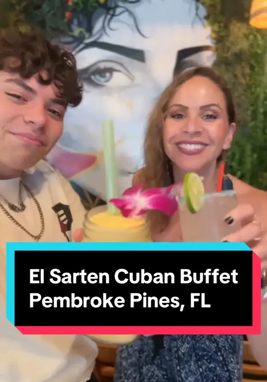 El Sarten Restaurant & Lounge in Hialeah showing restaurant visit, buffet, cuban food, video by explorewithfunkybacalao on TikTok