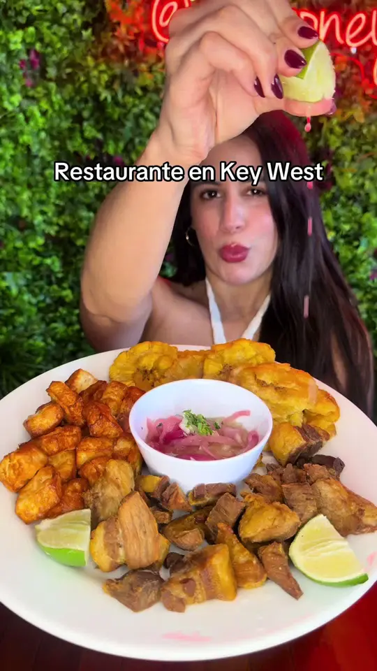 El Siboney Restaurant (Downtown) in Key West showing food, video by lindalares on TikTok