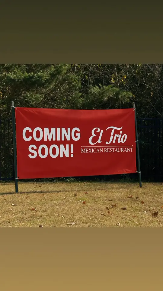 EL TRIO in LaFayette showing restaurant announcement, new location, video by El Trio Mexican Restaurant on Facebook