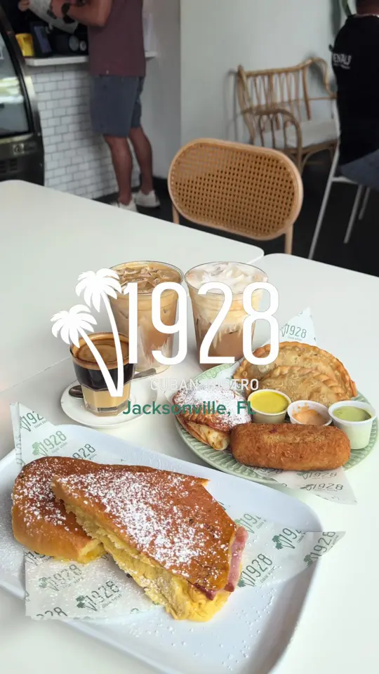 Element Bistro in Jacksonville showing coffee, food, pastries, video by 904dailycraving on TikTok