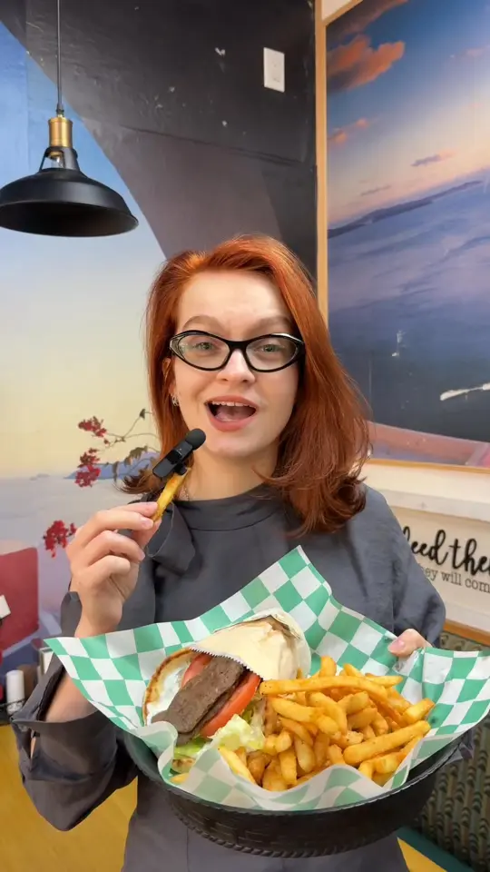 Eleni's Pizza Works in Sarasota showing pizza, gyros, fish and chips, desserts, video by Eleni's Pizza Works on Facebook