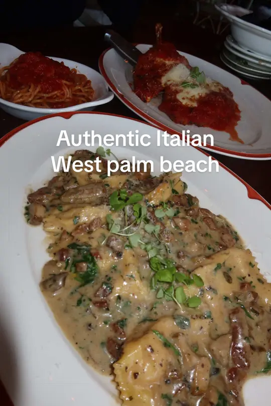 Elisabetta's in West Palm Beach showing pasta, rooftop bar, video by itsfabfoodie on TikTok