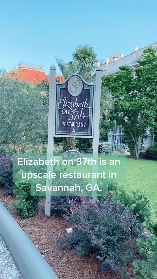 Elizabeth's on 37th in Savannah showing review, visit, video by cltwanderer on TikTok
