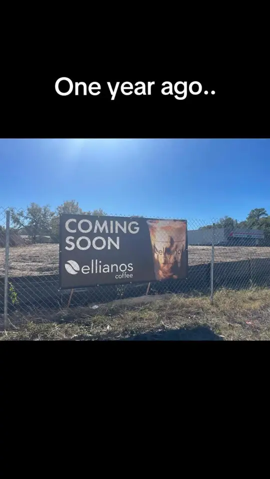 Ellianos Coffee Flagler Beach in Florida showing coffee shop, anniversary celebration, 50% off sale, video by Ellianos Coffee Crystal River on Facebook