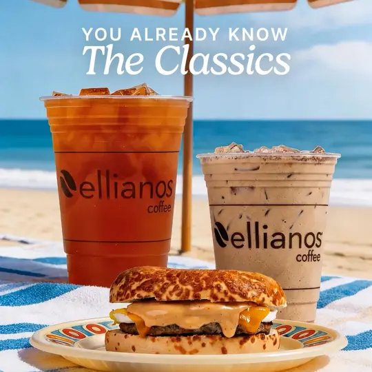 Ellianos Coffee in Keystone Heights showing coffee, daily lineup, video by Ellianos Coffee on Facebook