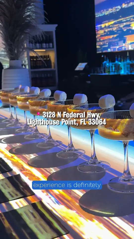 Elysium Immersive Dining in Lighthouse Point showing immersive dining, five countries, six courses, european cuisine, video by Visit Lauderdale on Facebook