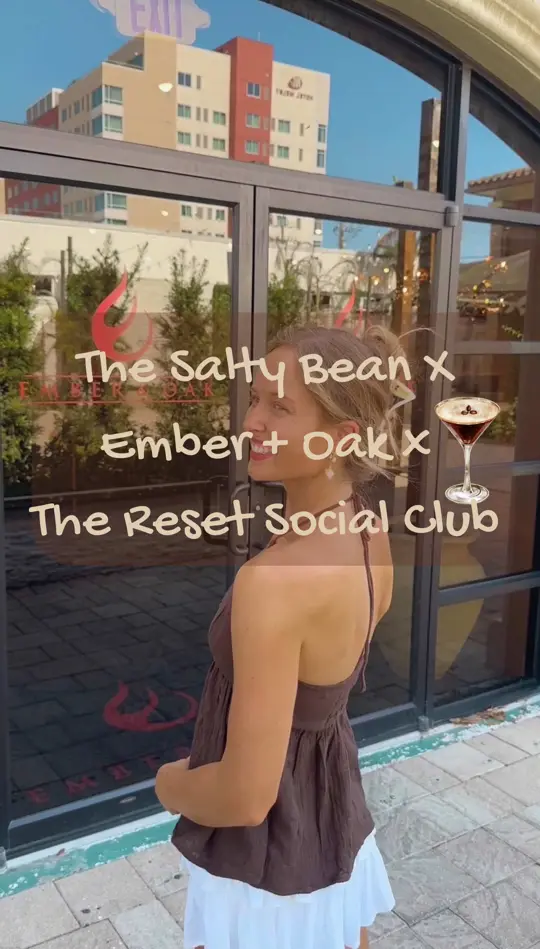 Ember & Oak in Melbourne showing event, espresso martini, video by thesaltybeancoffeeco on TikTok