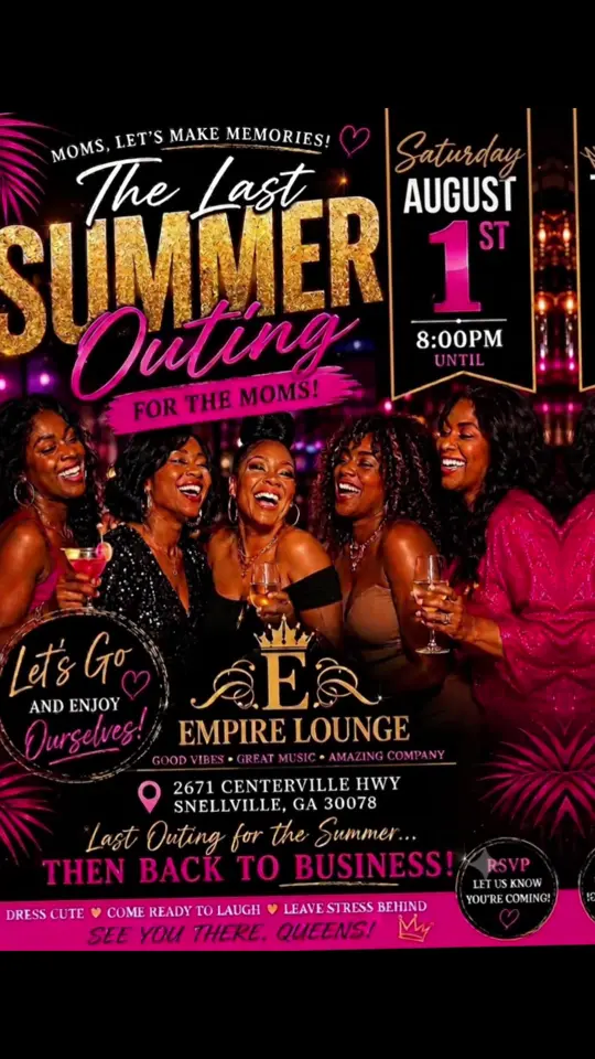 Empire Lounge in Snellville showing event, back to school night, video by empireloungeatl on TikTok