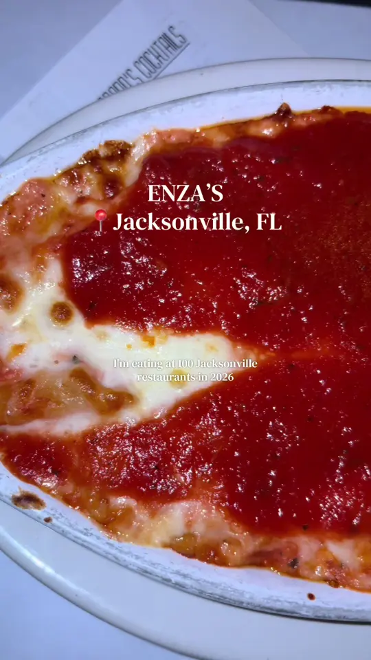 Enza's Italian Restaurant in Jacksonville showing review, italian food, video by uncorkedbykristin on TikTok