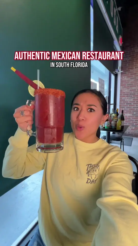 Epazote Mexican Restaurant in Fort Lauderdale showing restaurant visit, mexican food, video by explorewithgg on TikTok
