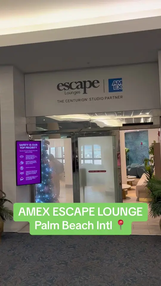 Escape Lounges - The Centurion® Studio Partner in West Palm Beach showing review, visit, video by discountedjourneys on TikTok