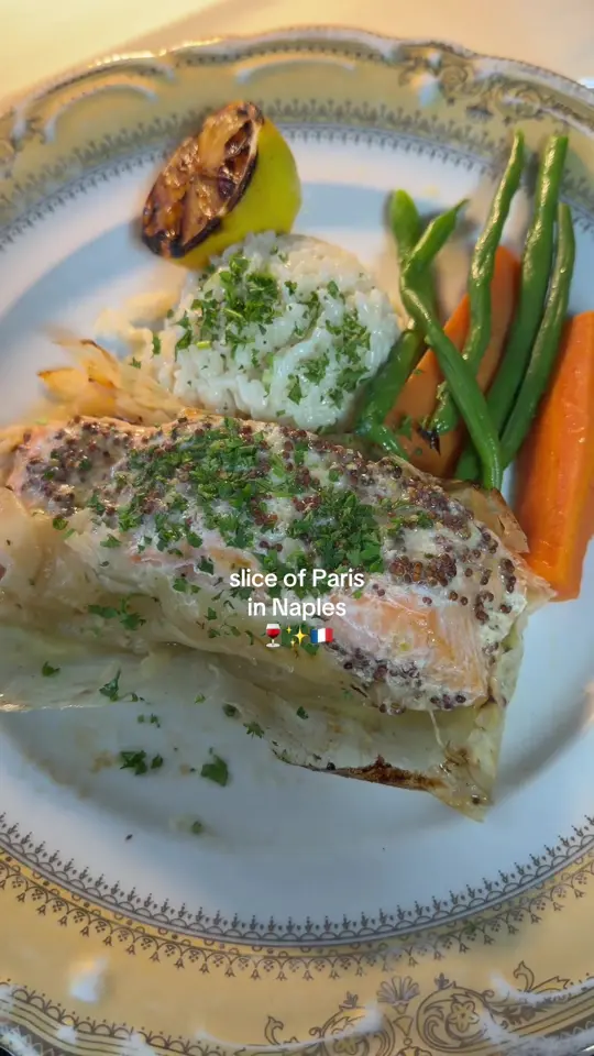 Escargot 41 in Naples showing french vibes, restaurant visit, video by haley.jacobs on TikTok