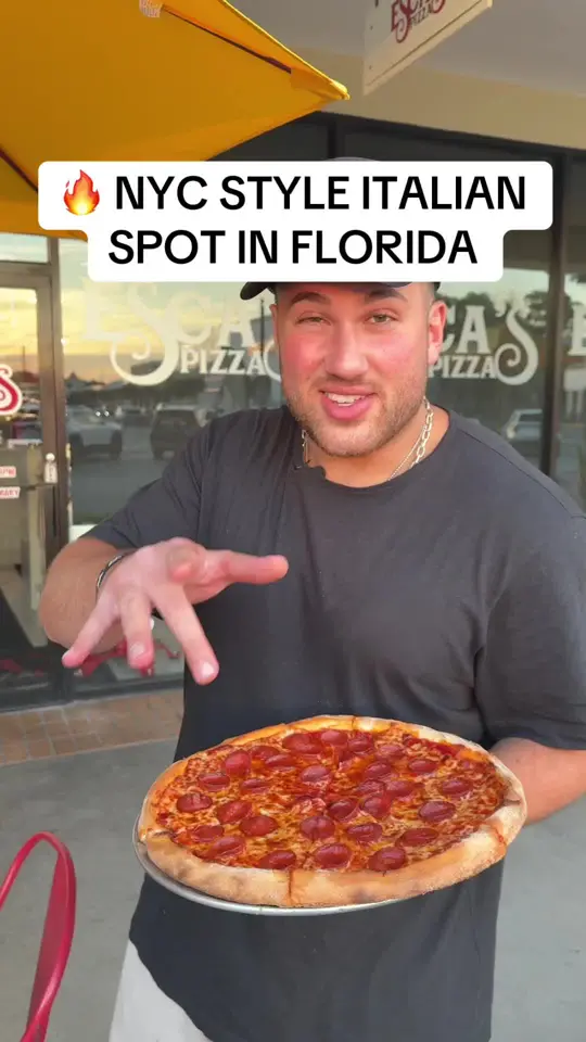 Escas Pizza Lake Mary in Lake Mary showing italian food, veal chop, video by mikeiseating on TikTok