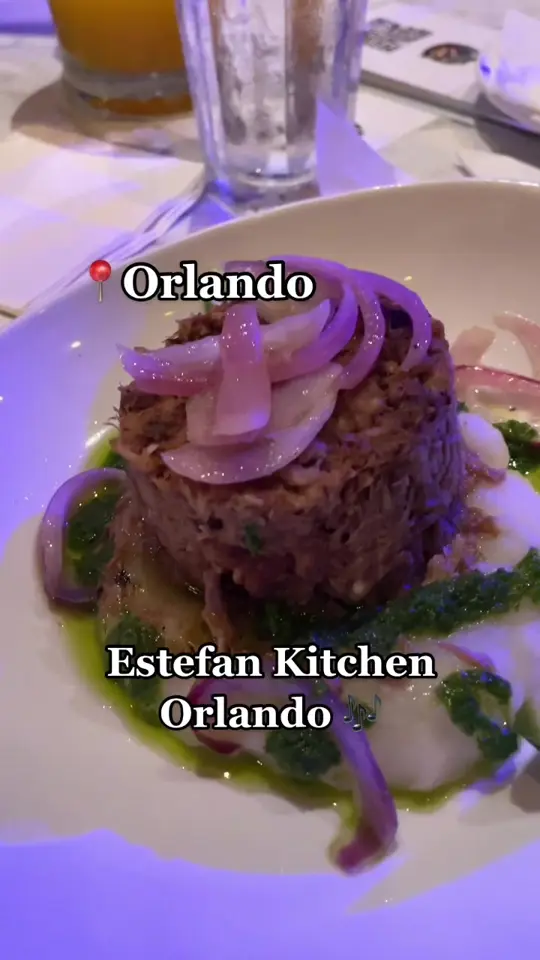 Estefan Kitchen in Orlando showing visit, conga dance, video by foodpeopleluv on TikTok