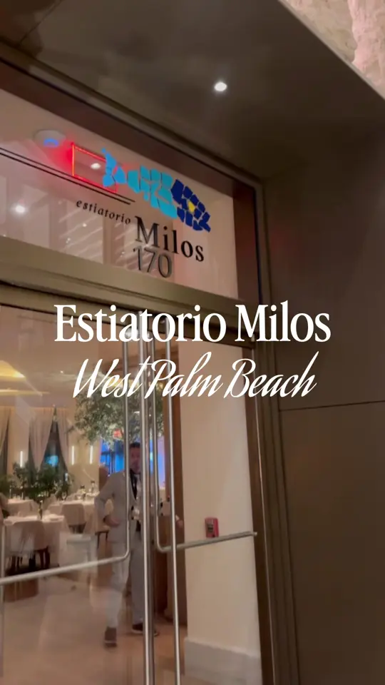 estiatorio Milos West Palm Beach on TikTok, video by realtorgiana