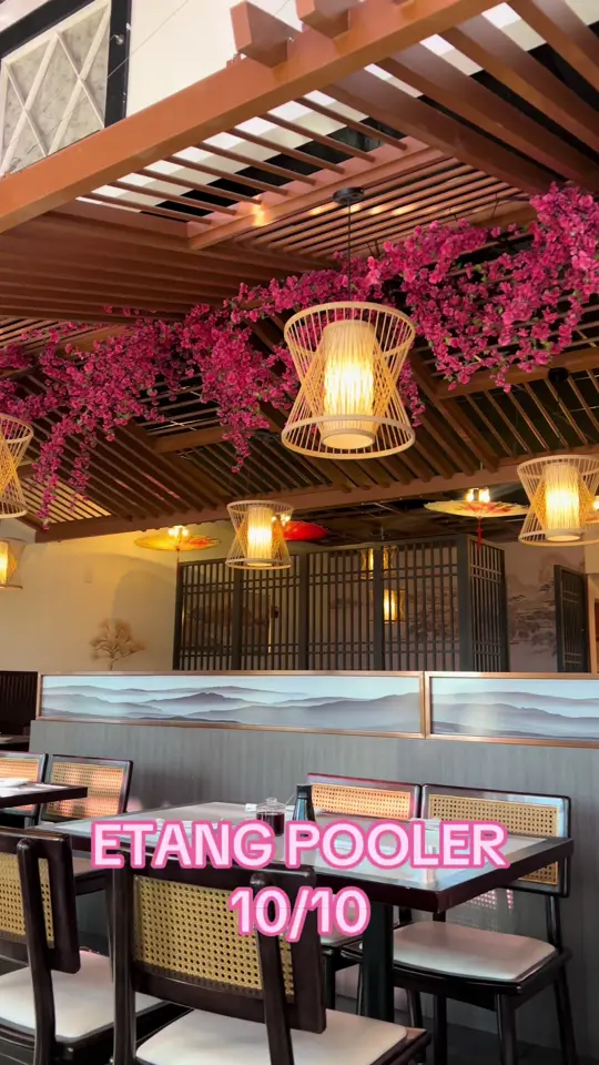 Etang Asian Bistro in Pooler showing review, atmosphere, drinks, food, video by argerieee on TikTok