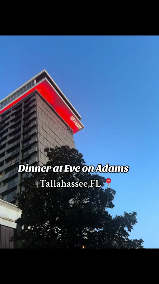 Eve on Adams in Tallahassee showing cocktail, dinner, video by therisa_xo on TikTok